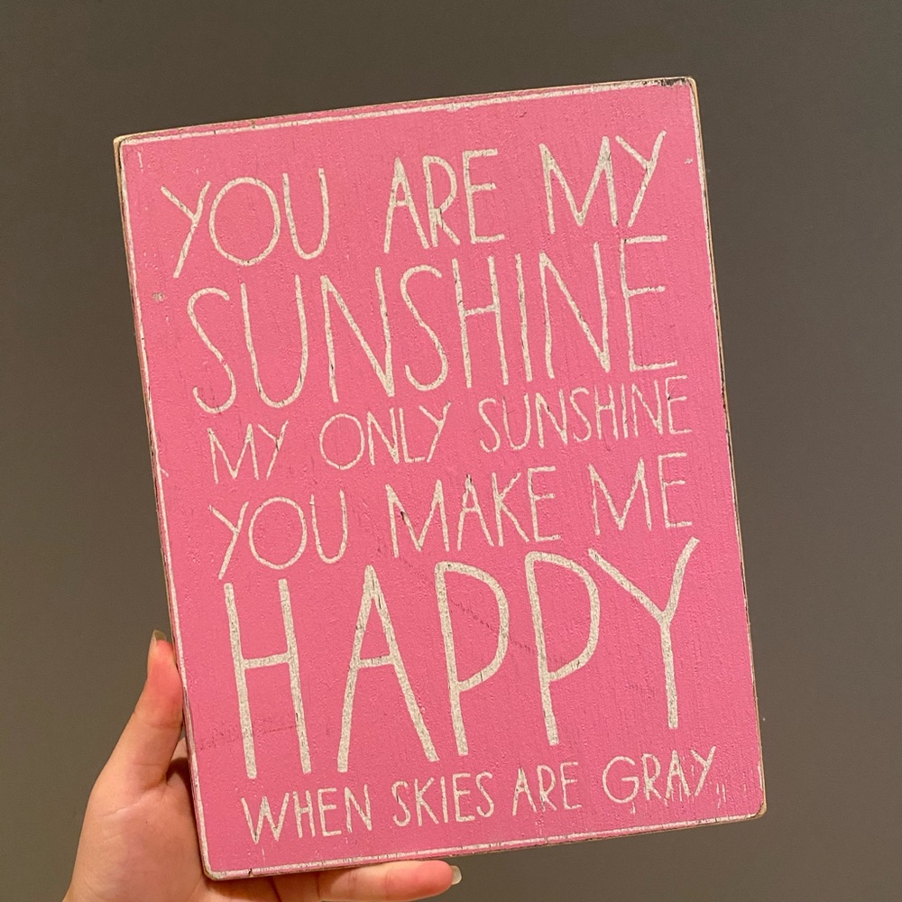 Wooden quote board